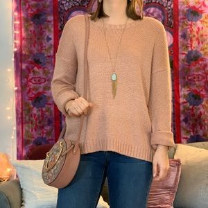Light pink knit sweater